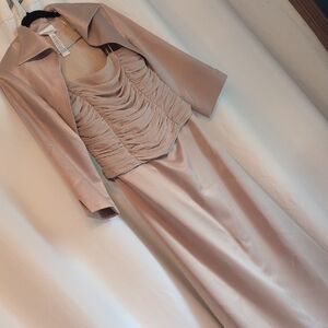 Chadwicks Sophisticated Cream Wedding Dress with Jacket